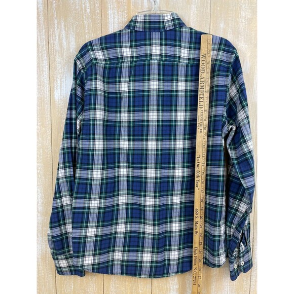 UNTUCKit  Shirt Men's Size M Lightweight Flannel Blue & Green Plaid - Picture 6 of 7